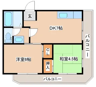 兵庫県神戸市兵庫区門口町【マンション】の間取り