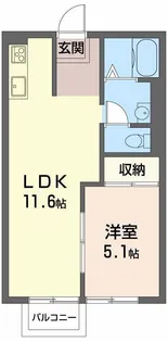 マリンフレグランス神戸【2階】の間取り