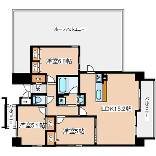 サムティグランツ神戸【13階】の間取り