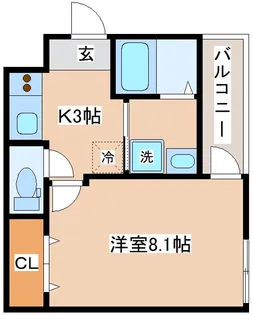 フジパレス神戸本町ウエスト【2階】の間取り