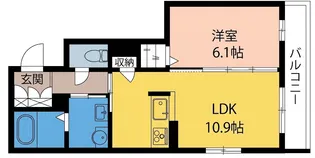 イーストテラス【3階】の間取り