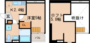 兵庫県神戸市長田区菅原通2丁目【アパート】の間取り