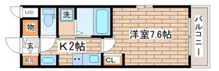 GLAハート板宿【2階】の間取り