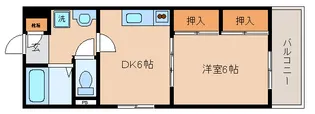 湯川マンション【208号室】の間取り