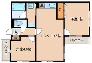 プラーフ7【3階】の間取り
