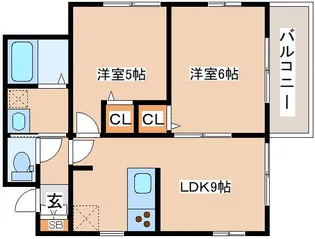 兵庫県神戸市長田区房王寺町2丁目【アパート】の間取り