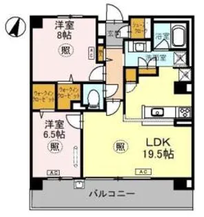 シークリサンス西岡本【2階】の間取り