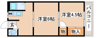 ハイツクラリオン【202号室】の間取り