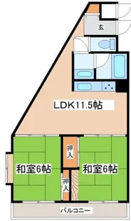 クレドール垂水II【2階】の間取り