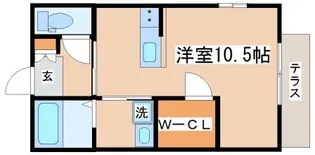 CAハウスII【101号室】の間取り