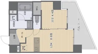兵庫県神戸市中央区下山手通6丁目【マンション】の間取り