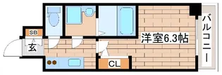 プロヴィスタ神戸三宮EAST【3階】の間取り