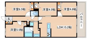 プレサンスロジェ須磨妙法寺桜の杜【9階】の間取り