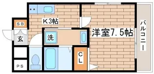 メインステージ須磨【8階】の間取り