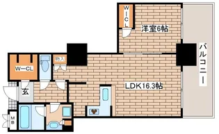 アーバンライフ神戸三宮ザ・タワー【6階】の間取り
