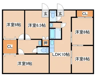 ダイバーシティ神戸長田B棟【6階】の間取り