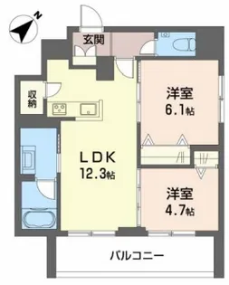 シャーメゾンGrande須磨離宮【301号室】の間取り