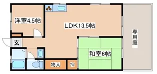 常盤台ハイツ【105号室】の間取り