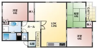 ライオンズマンション第2魚崎 【1階】の間取り