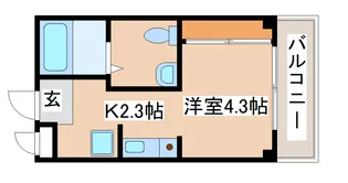 メゾンラフィネ【307号室】の間取り