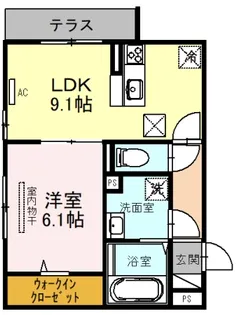 サンテデラファミーユ【3階】の間取り