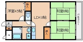 兵庫県神戸市兵庫区熊野町5丁目【マンション】の間取り