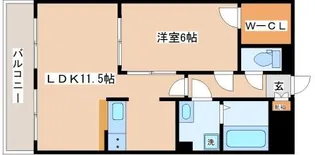 マリーン・ミナミ【102号室】の間取り