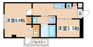 エヌエムキャラントドゥ【2階】の間取り