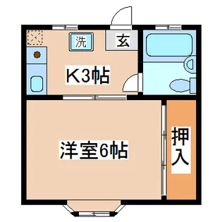 サニーハイツ【1階】の間取り