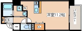 プライムレジデンス神戸・県庁前【6階】の間取り