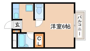イースト板宿【1階】の間取り
