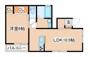 KARIN上沢フロント【1階】の間取り