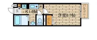 セジュール西代Ⅰ【2階】の間取り