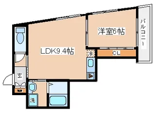 兵庫県神戸市兵庫区大井通2丁目【マンション】の間取り