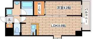 クリエイトビュー三宮磯上公園【15階】の間取り