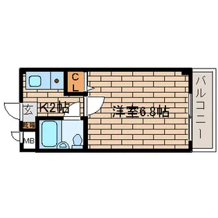 リベラルハウス【505号室】の間取り