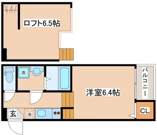 GUFO KOBE【102号室】の間取り