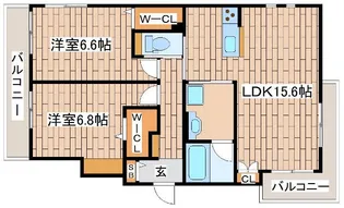 ア・ライヴ本山【2階】の間取り