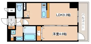 プレサンス THE 神戸【13階】の間取り