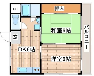 小林マンション【4階】の間取り