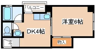 丸山ビル【6階】の間取り
