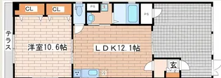 リーフマンション【1階】の間取り