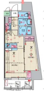 ファーストフィオーレ神戸ハーバーランド【10階】の間取り