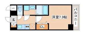 レジュールアッシュ神戸グランフィール【9階】の間取り