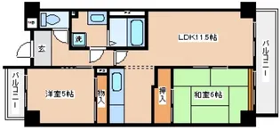 ワインベール新長田【206号室】の間取り