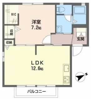 コートハウス星陵A・B【201号室】の間取り