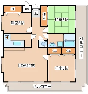 サンビルダー西岡本パレス【2階】の間取り