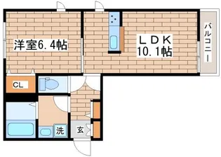 シャーメゾン須磨海浜公園【1階】の間取り