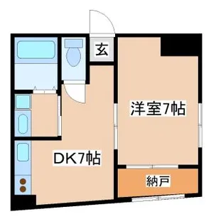 鶯橋マンション【3階】の間取り