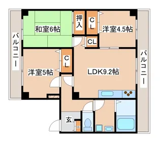 KARIN板宿【3階】の間取り